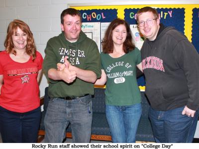 Rocky Run staff and students took part in Chantilly Pyramid "College Day"