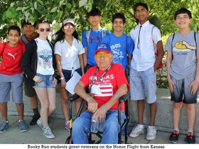 Rocky Run 7th Grade History students go on Memorials' Field Trip