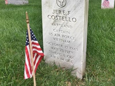 Rocky Run's Ms. Costello's Uncle's Grave at Arlington National Cemetery